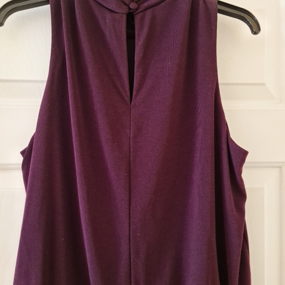 Alex Evening Gown, sz 18 , keyhole back, button nk, drop waist, knit polyester - Picture 2 of 6